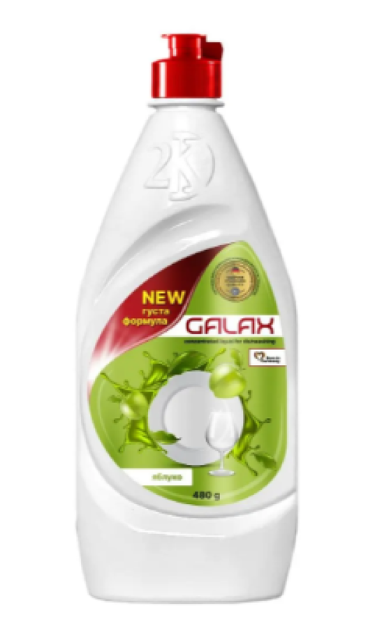Концентр. рідина д/посуду GALAX  Яблуко (962)  480г/10шт/уп