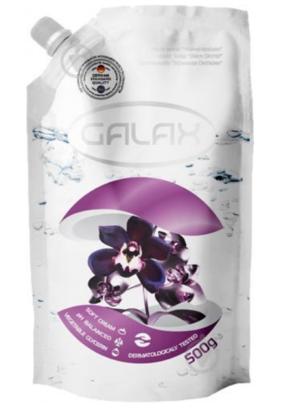 Мило рідке Galax  0,5л (Doypack) Чорна орхідея (693-877) (10шт/уп)