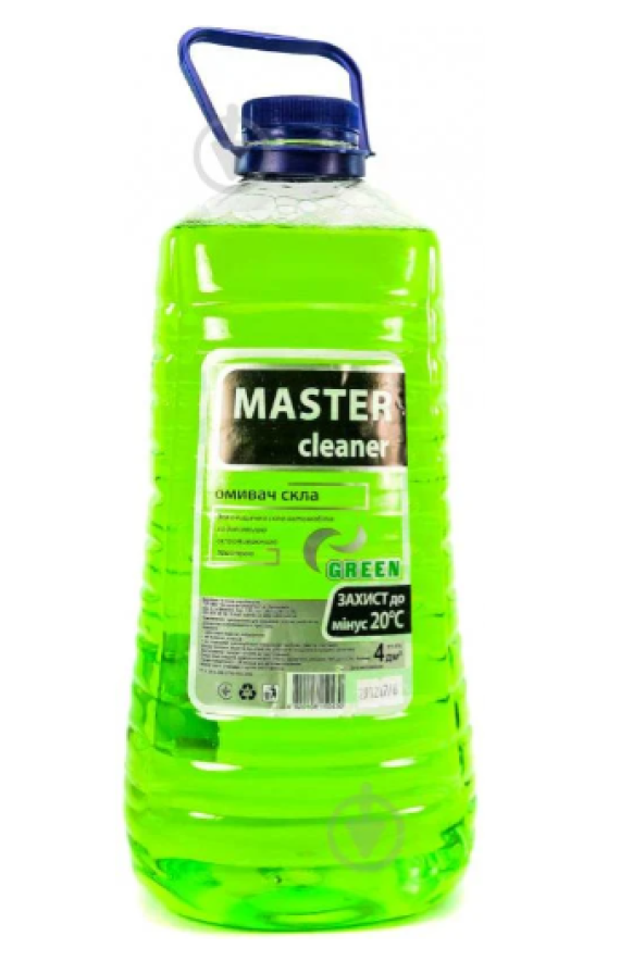 Омивач скла Мaster cleaner зелений екзотик (-20) 4л.(пленка) NEW