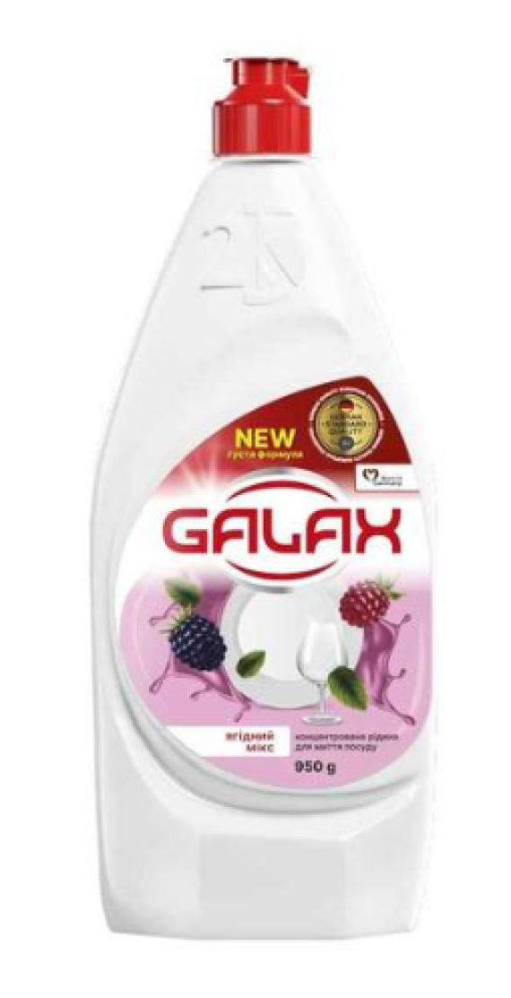 Концентр. рідина д/посуду GALAX  Ягідний мікс (044) 480г/10шт/уп