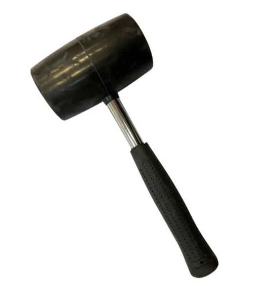 Киянка гумова чорна 1250г (25-90) металева ручка LEV TOOLS