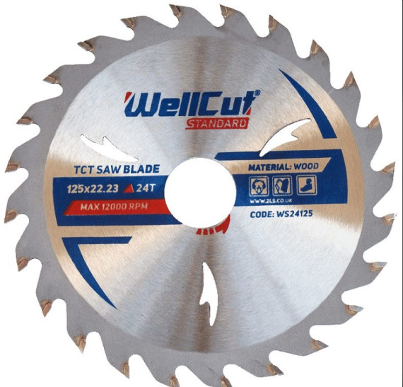 Пиляльний диск WellCut 125х22,23мм, 24Т