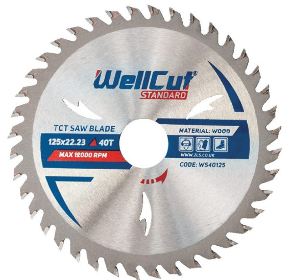 Пиляльний диск WellCut 125х22,23мм, 40Т