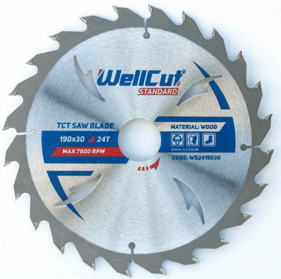 Пиляльний диск WellCut 190х30мм, 24Т
