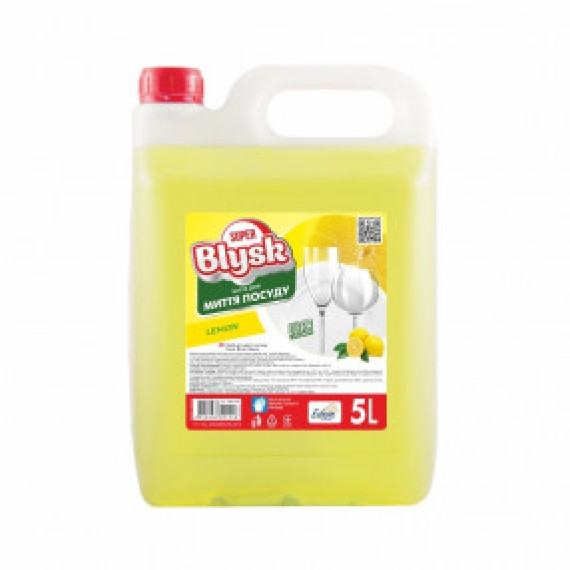Засіб д/посуду SUPER BLISK 5л (22490) Лимон
