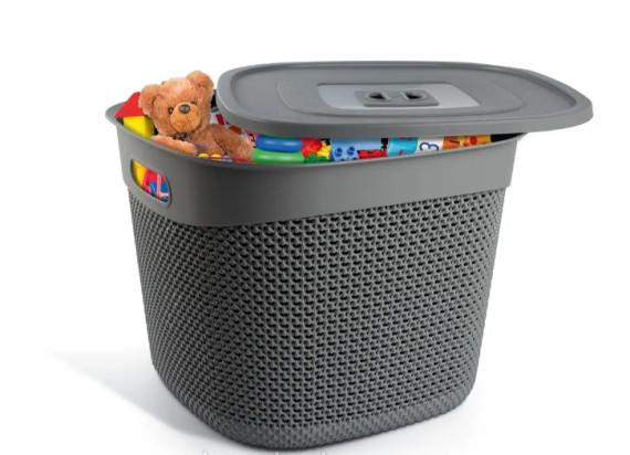 КОШИК DROP DESIGN M-1169з КРИШКОЮ  36 л