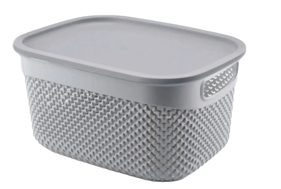 КОШИК DROP DESIGN M-1163 з КРИШКОЮ  6,6 л (29x21,5x15см)