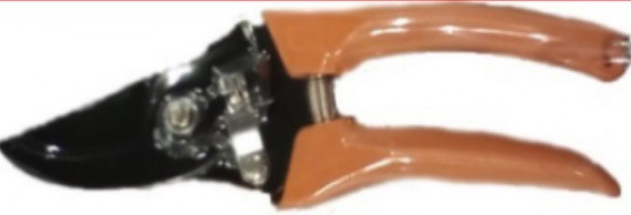 Секатор садовий, (205-601)макс. діам різу ∅10 мм, лезо Mn65, HRC 53-55, 200 мм, однокомпонентна руч