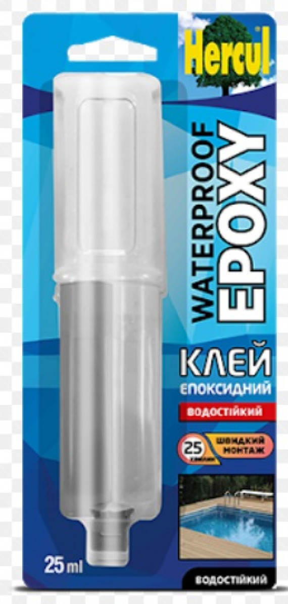 Клей Епоксидний водостійкий WATERPROF EROXY 25мл в шприці