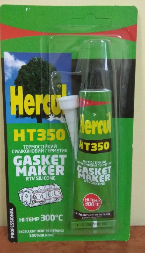 Силікон RTV ТЕРМО Hercul HT350 чорний 50мл (+300С)