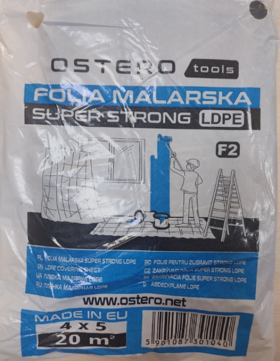 Плівка захисна 4*5 40мк OSTERO,SUPER STRONG F2