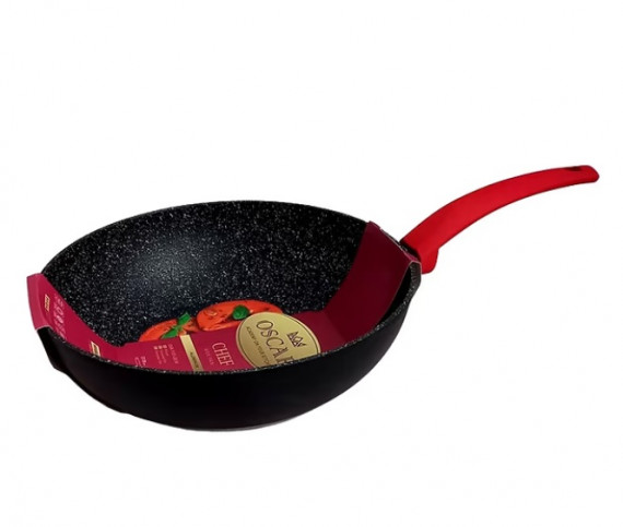 Сковорода OSR-1101-28W ВОК  OSCAR CHEF 28 см без кришкою