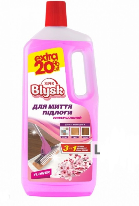 Засіб для підлоги (51554)  1,5л Super Blysk Квітковий