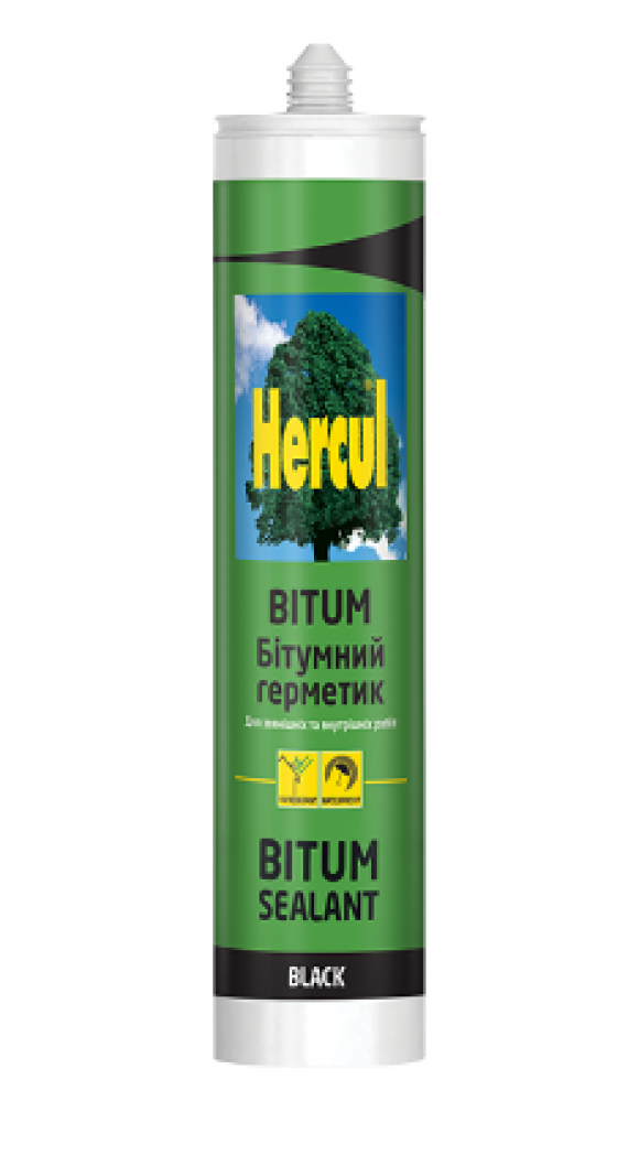 Герметик кровельний BITUM,чорний 280мл/24ящ