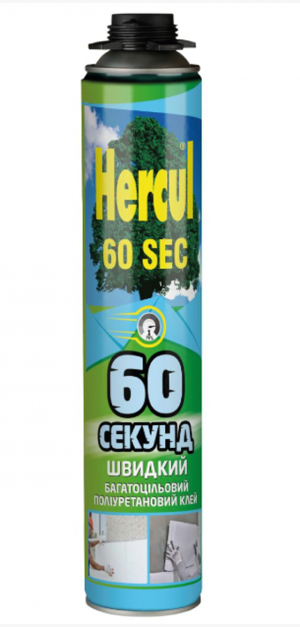 КЛЕЙ-піна Hercul 60 SEC PRO 750мл