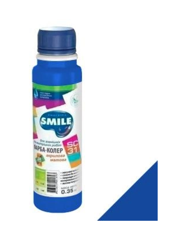 Фарба-Колер SMILE SC-31 блакитний 0.35 кг/12