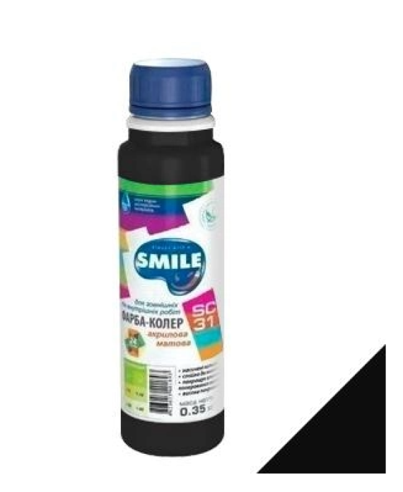 Фарба-Колер SMILE SC-31 чорний 0.35 кг/12