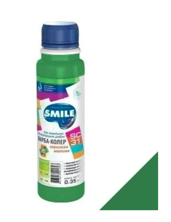 Фарба-Колер SMILE SC-31 зелений 0.35 кг/12