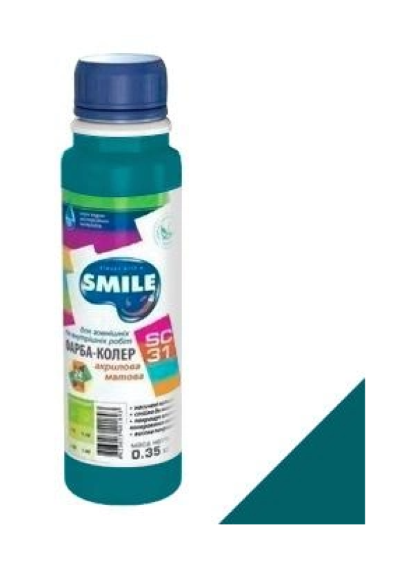 Фарба-Колер SMILE SC-31 морська хвиля 0.35 кг/12