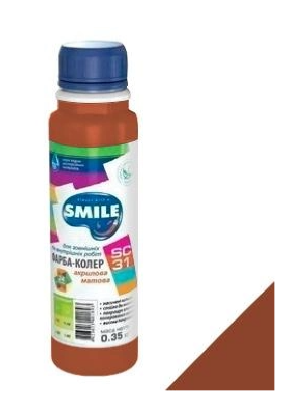 Фарба-Колер SMILE SC-31 коричневий 0.35 кг/12