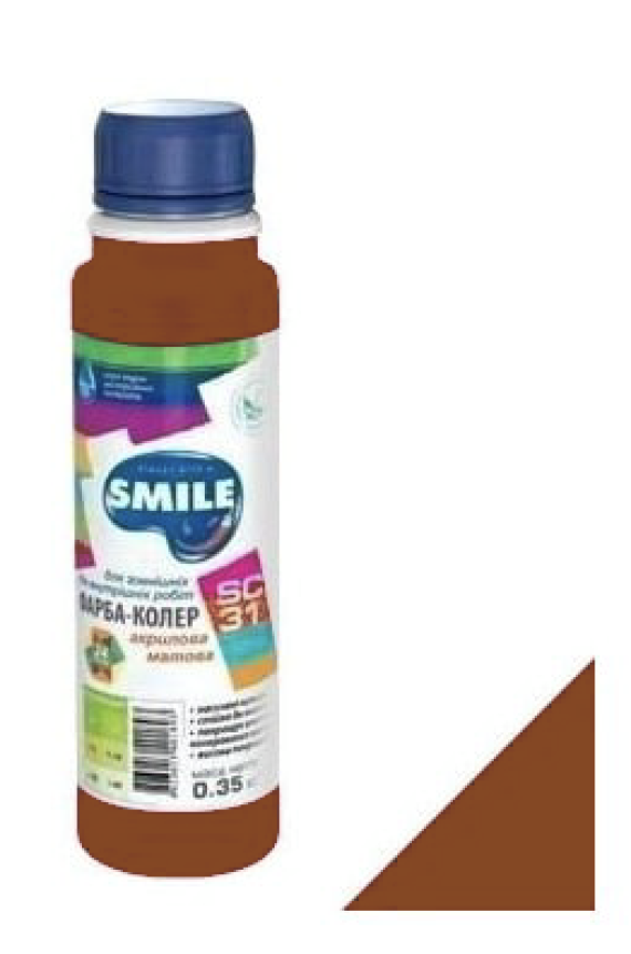 Фарба-Колер SMILE SC-31 жовто-коричневий 0.35 кг/12
