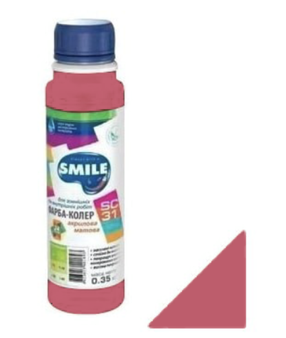 Фарба-Колер SMILE SC-31 рожевий 0.35 кг/12