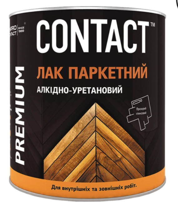 Лак паркетний алкід.-уретанови 1,8кг