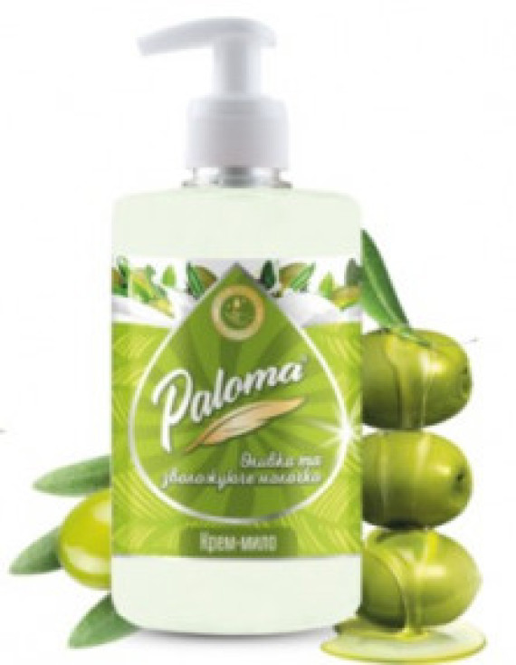 Мило-крем рідке PALOMA (50700) 500мл Оливкове та зволожуюче молочко