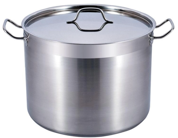 Каструля нерж.26л кришка нержавійка ZB-36