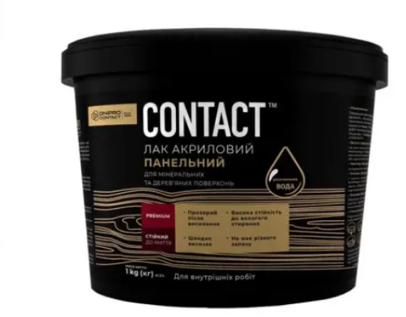 Лак акриловий панельний 3кг Шовковисто-матовий