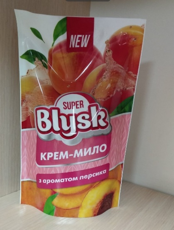 Мило рідке Super Blysk (52001) 460мл Персик ДОЙ-ПАК