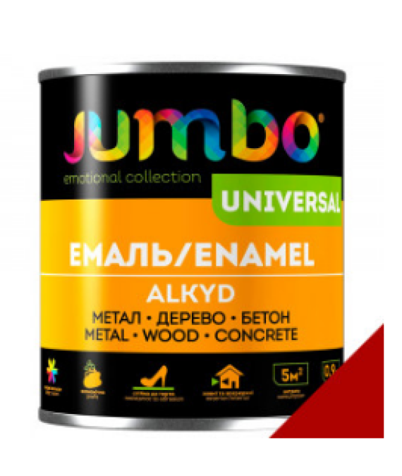Емаль Алкідна ДЖАМБО Jumbo Universal 2,6кг для дерева і металу вишня