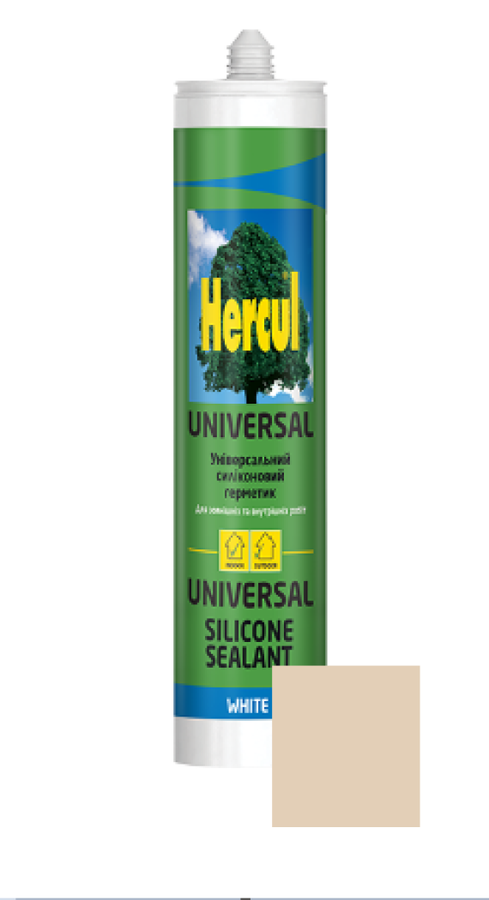 Силікон універс.HERCUL, 280мл БЕЖЕВИЙ (24шт/ящ)