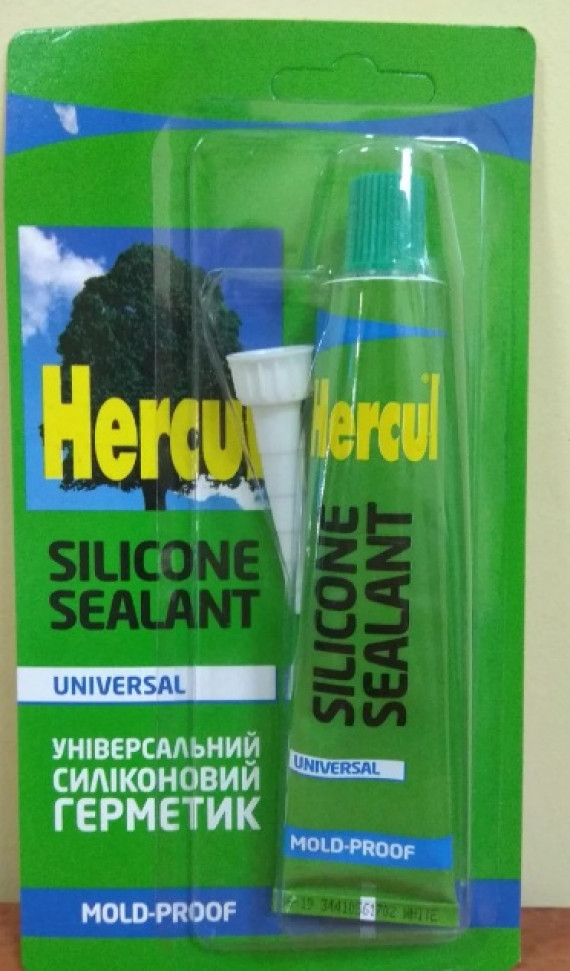 Силікон універс. HERCUL 50мл ПРОЗОРИЙ (на блістері)