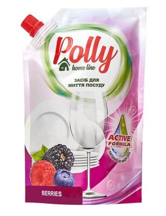 Засіб д/посуду POLLY (дой-пак) 500мл (52148) ЯГОДИ