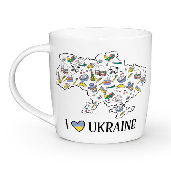 1943 Чашка I LOVE UKRAINE 360мл в под.коробці