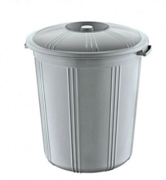 Бак для сміття з кришкою 90л АК-272  (51,5x56x59,5см)