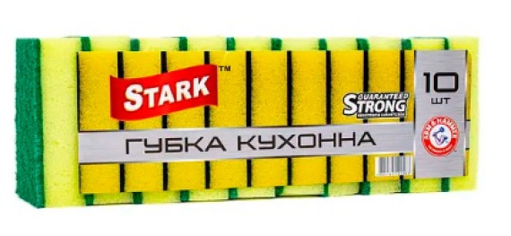 Губка кухонна (код 1583) 10шт/упаковка ТМ STARK