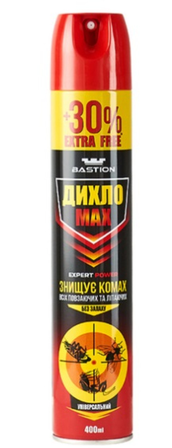 Дихлофос Bastion 20076  ДихлоМАХ 400мл (24шт/ящ)