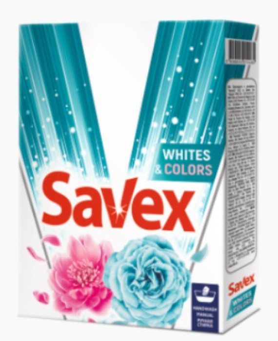Пральний порошок SAVEX 248 2в1 WhiteColor s ручне прання 300г (22шт/ящ)
