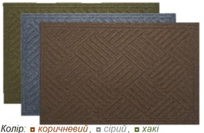 К-504-1 Килимок з ворсистим покриттям  80х120 (коричневий)