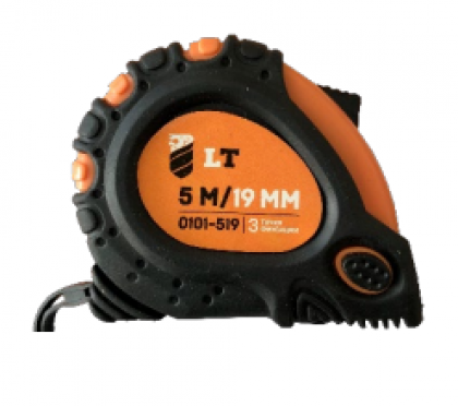 Рулетка PROSERIES (0101-319) 3*19м прогум.корпус 3стопора полотна LEV TOOLS