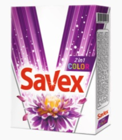 Пральний порошок SAVEX 194/398 2в1 Color авт 400г (22шт/ящ)